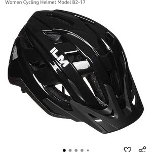 ILM Adult Bike Helmet Black&Silver Mountain Road Cycling Helmet Sz L/XL NWT